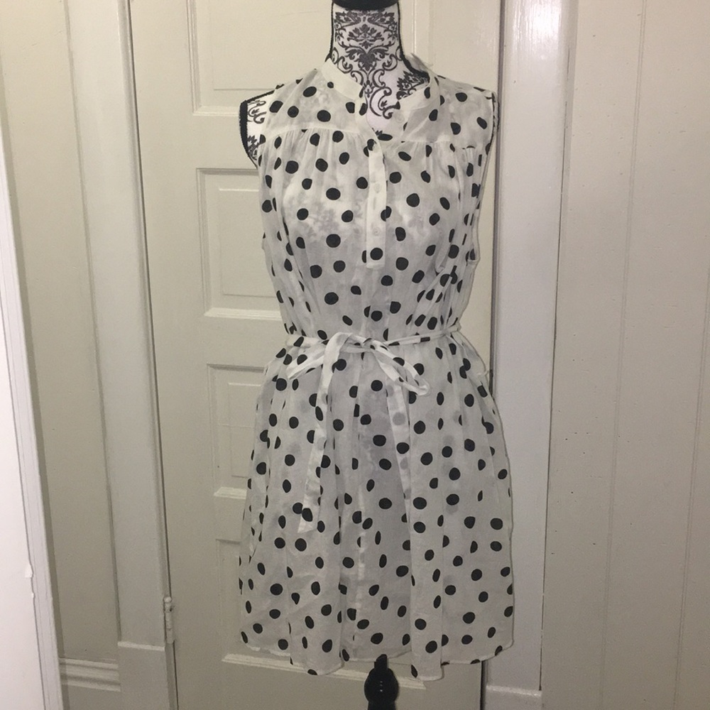 Loft Beach polka dot coverup L